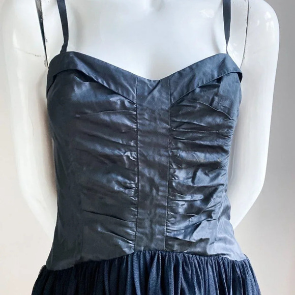 NWT Guess By Marciano Sexy Goth  Spaghetti Strap Full Sheer Skirt Maxi Dress XS - Picture 4 of 8